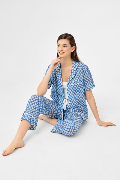 Mini papatya desenli Hera Pijama Takım