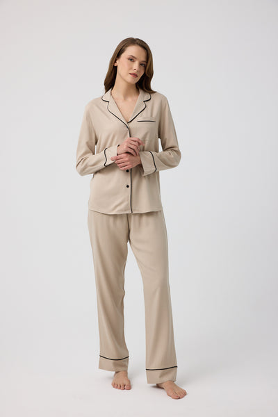 Taş rengi Hera Pijama Takım