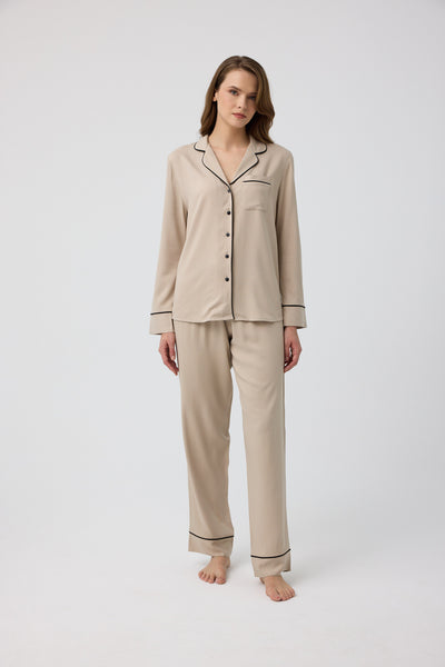 Taş rengi Hera Pijama Takım