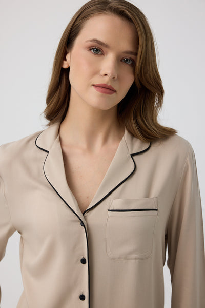 Taş rengi Hera Pijama Takım