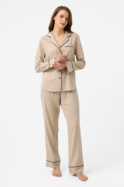 Taş rengi Hera Pijama Takım
