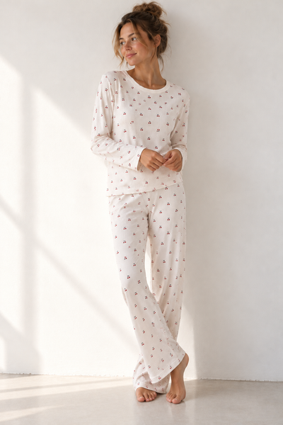 Vesta esnek kumaş pijama takım