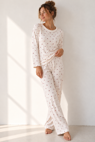 Vesta esnek kumaş pijama takım