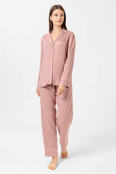 Gül kurusu renkli Hera Pijama Takım