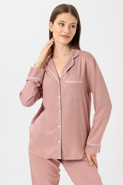 Gül kurusu renkli Hera Pijama Takım