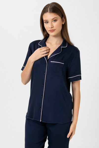 Lacivert Hera Pijama Takım