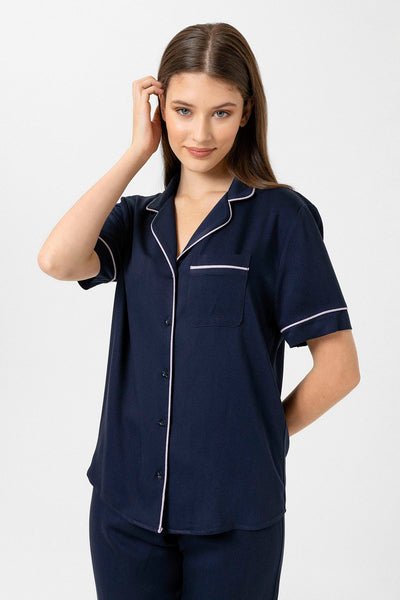 Lacivert Hera Pijama Takım