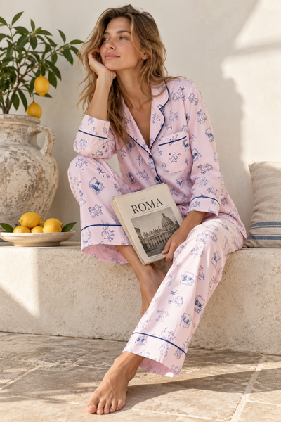 Roma desenli Hera Pijama Takım