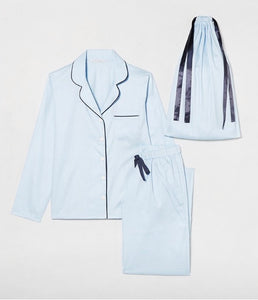 Kılıflı Mavi Lara Pijama Takım (Bebek 6 Concept Store için özel tasarım)